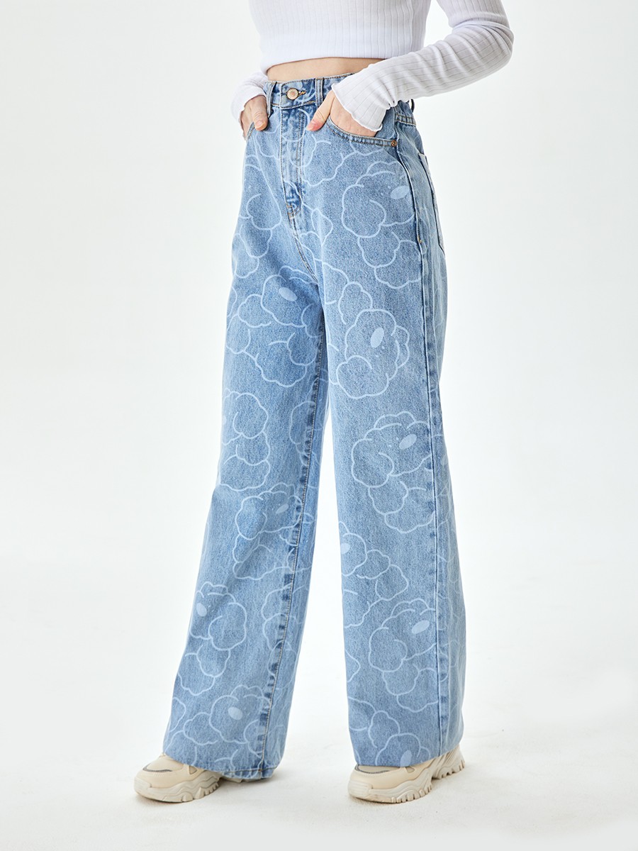 Джинсы wide leg для девочки
