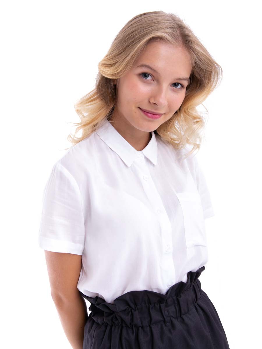 Фото блузка с коротким рукавом для девочки 101290_OLG