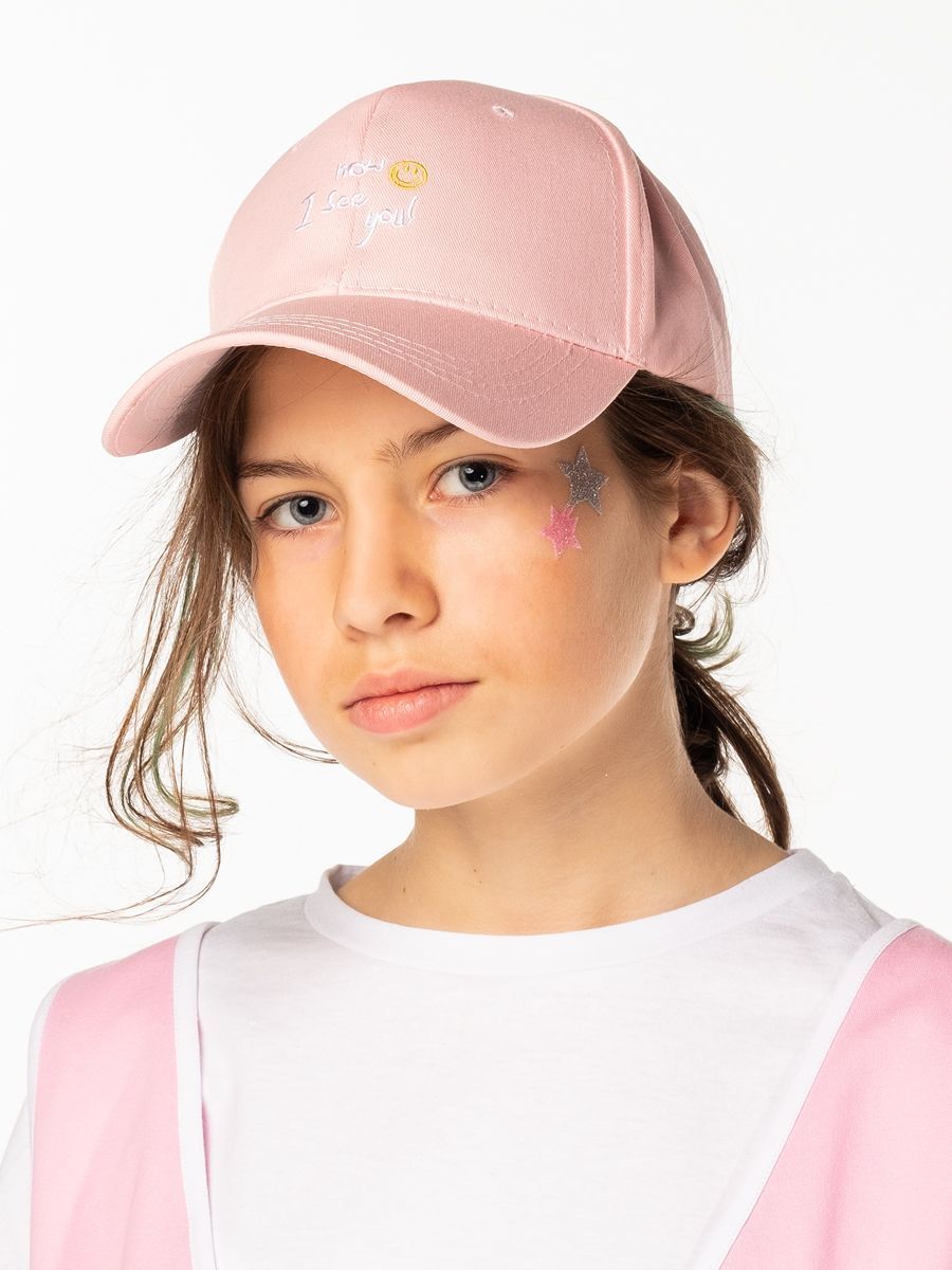 Розовая кепка для девочки