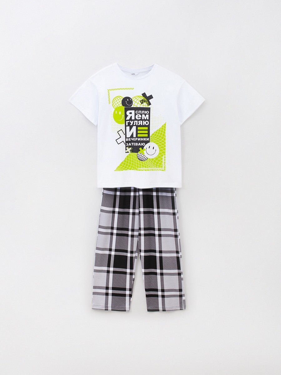 104102_OLU Костюм (футболка+брюки) для мальчика и девочки 
