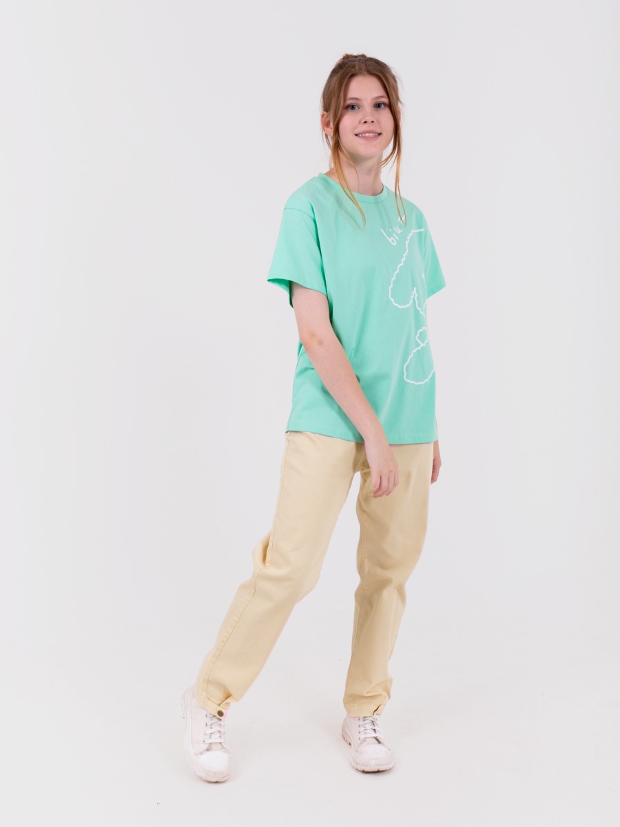 Фото джинсы mom fit для девочки 102479_OLG